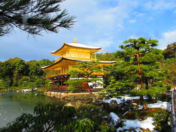 View of temple against sky