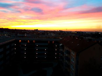 Cityscape at sunset