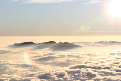 Scenic view of cloudscape against sky during sunset
