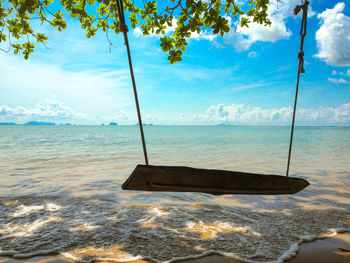 Scenic view of sea against sky