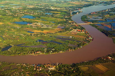 Aerial view of landscape