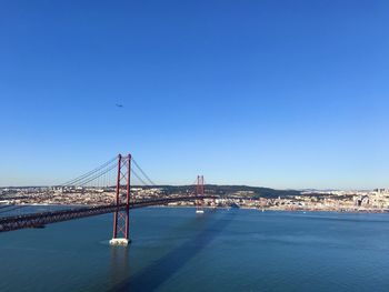 Bridge over river in city