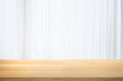 Empty wooden floor at home