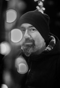 Portrait of man wearing hat