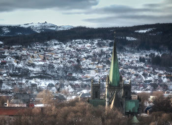 Aerial view of city