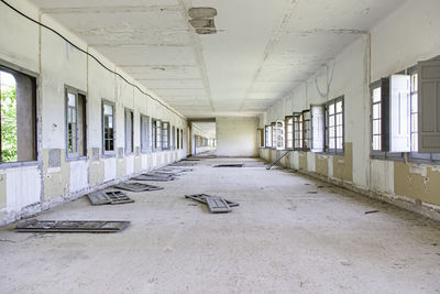 Interior of abandoned building