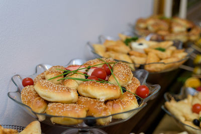 Close-up of fruits in plate