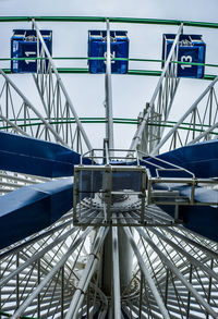 View of bridge against blue sky