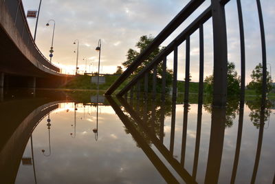 Reflection of clouds in water