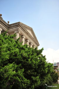 Low angle view of historical building against sky