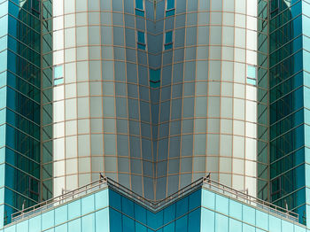 Low angle view of modern building against sky