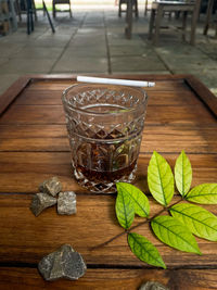 Close-up of drink on table