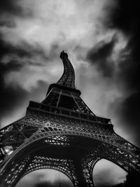 Low angle view of historical building against cloudy sky