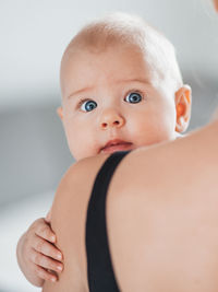 Close-up of cute baby boy