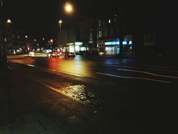 City street at night