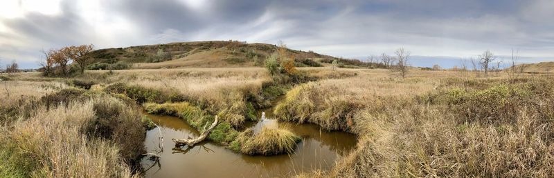 Panoramic view of landscape against sky