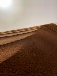 Scenic view of desert against sky