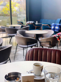 Close-up of coffee on table