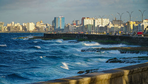 View of city at waterfront