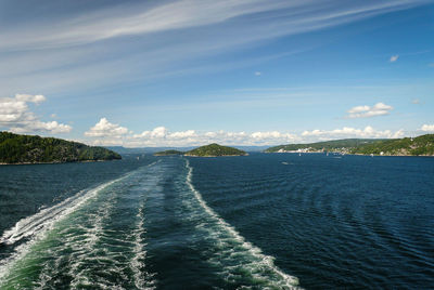 Scenic view of sea against sky