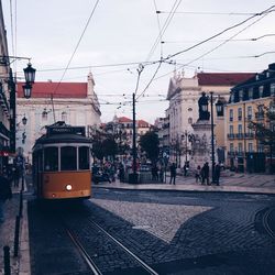 Low angle view of city street