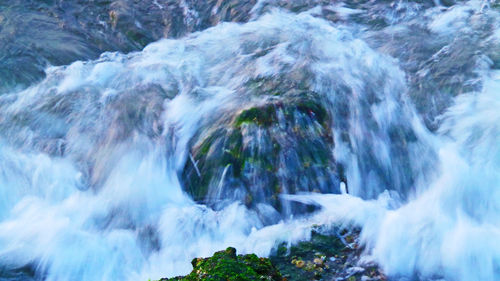 Scenic view of waterfall