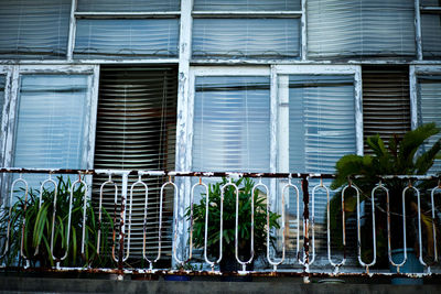 Full frame shot of closed window of building