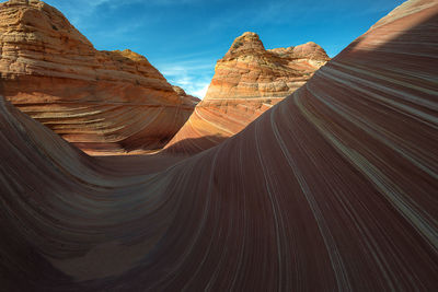 Scenic view of rock formations