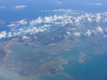 Aerial view of seascape