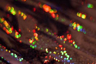 Defocused image of lights