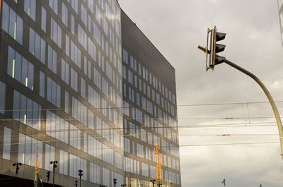 Low angle view of buildings in city