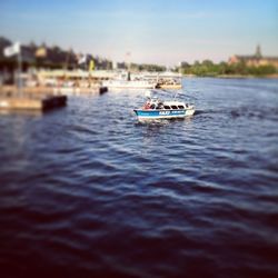 Boats in sea