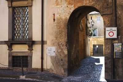 Entrance of old building