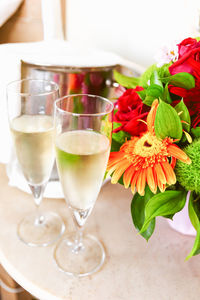 Close-up of drink on table