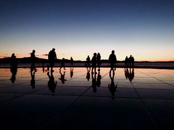 Salutation to the sun in zadar croatia