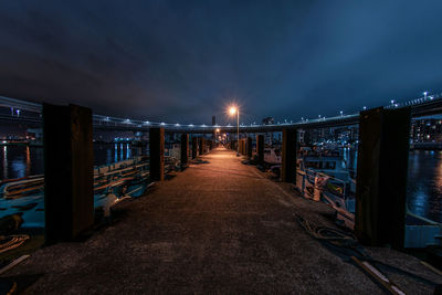 Illuminated city at night