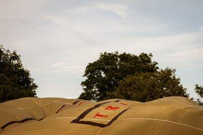 View of tent against sky