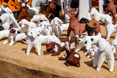 Sibiu city, romania - 04 september 2022. romanian handmade ceramics market at the potters fair 