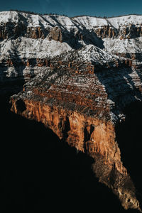 View of rock formations