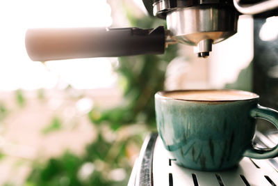 Close-up of coffee cup