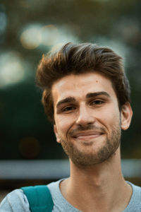 Portrait of smiling young man