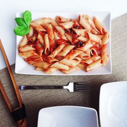 Close-up of food on table