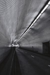 Road in tunnel