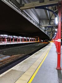 Empty station platform