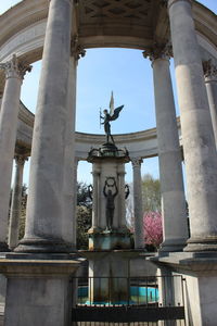 Low angle view of statue