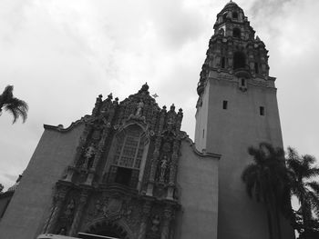 Low angle view of bell tower