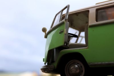 Low angle view of a car on the road