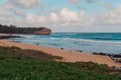 Scenic view of sea against sky