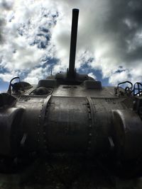 Low angle view of cloudy sky