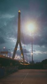 Sun shining through clouds